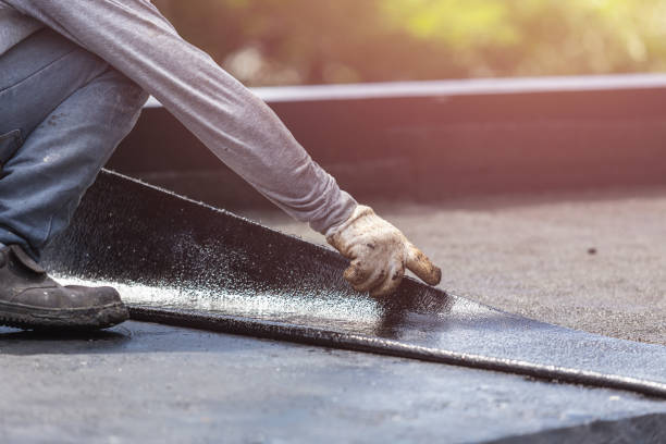 Professional Crawl Space Encapsulation technician working in Campbellsport, WI